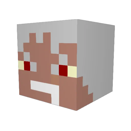 lo723 Minecraft avatar head, 3D render
