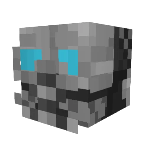 lo9anl Minecraft avatar head, 3D render