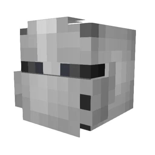 loader_main Minecraft avatar head, 3D render
