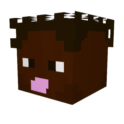 loaed88 Minecraft avatar head, 3D render