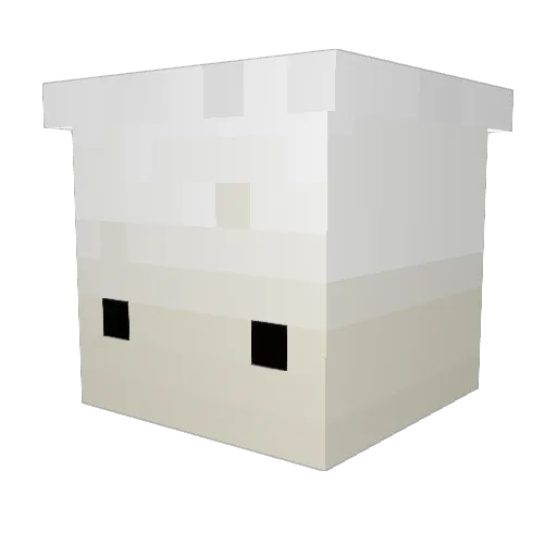 loaf74 Minecraft avatar head, 3D render