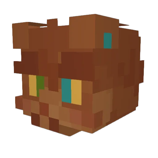 loaffer Minecraft avatar head, 3D render