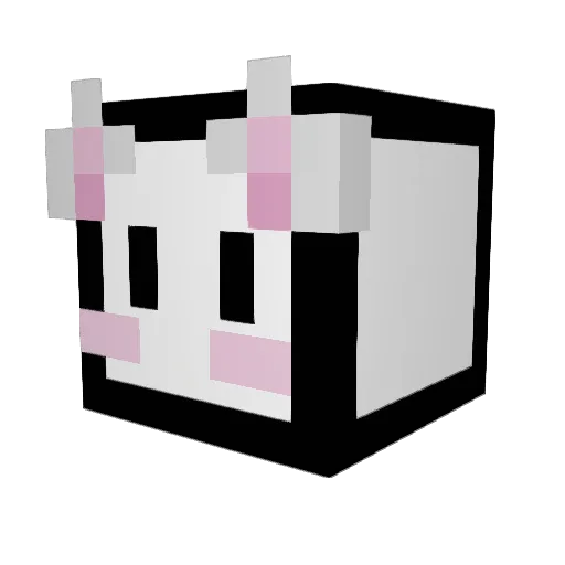loaffman Minecraft avatar head, 3D render