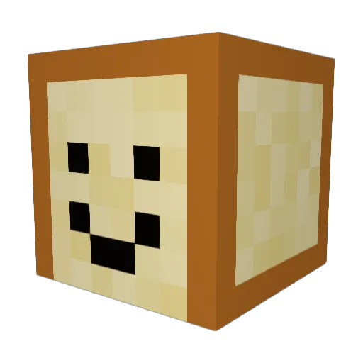 loafngl Minecraft avatar head, 3D render