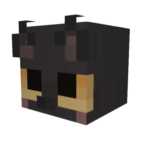loaha Minecraft avatar head, 3D render