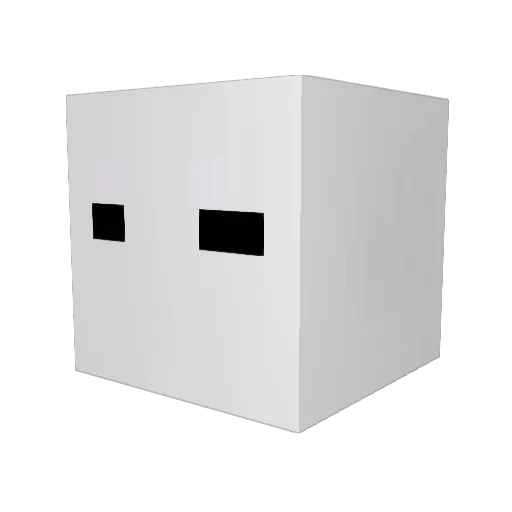 lobelobe Minecraft avatar head, 3D render