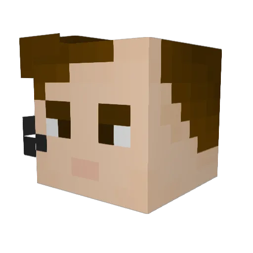 lobirruti Minecraft avatar head, 3D render