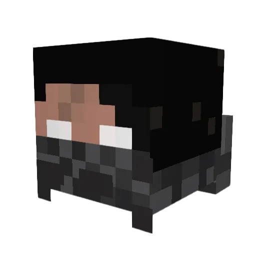 lobow0 Minecraft avatar head, 3D render