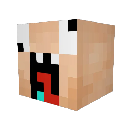 lobsie_ Minecraft avatar head, 3D render