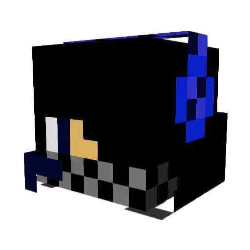 lobsterboy25 Minecraft avatar head, 3D render
