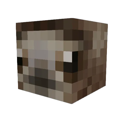 lobstrex Minecraft avatar head, 3D render