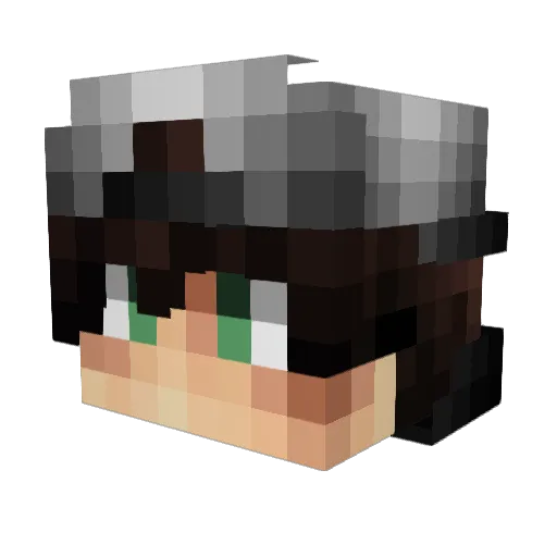 loca1234 Minecraft avatar head, 3D render