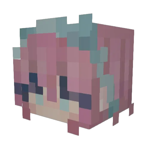loca9795 Minecraft avatar head, 3D render
