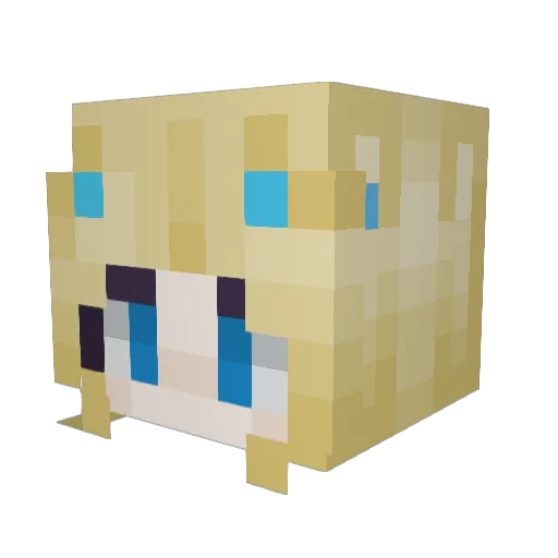 localhost8080 Minecraft avatar head, 3D render