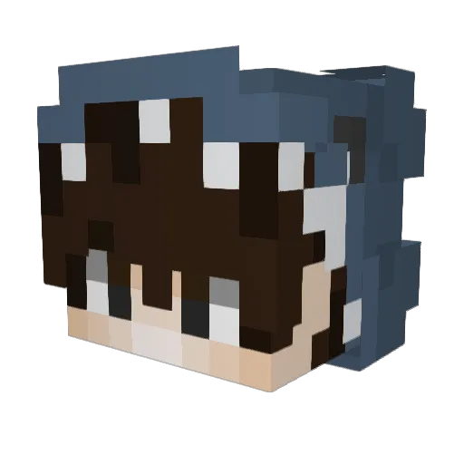localloserlevi Minecraft avatar head, 3D render