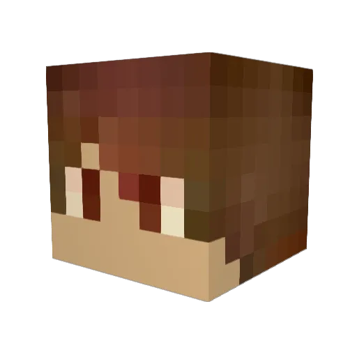 locar6002 Minecraft avatar head, 3D render