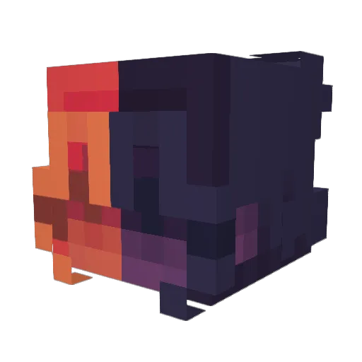locas09 Minecraft avatar head, 3D render