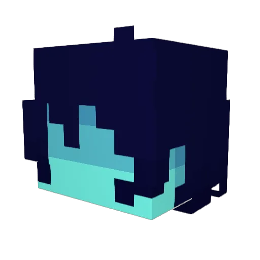 lochata Minecraft avatar head, 3D render
