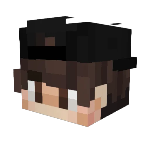 locjfj Minecraft avatar head, 3D render