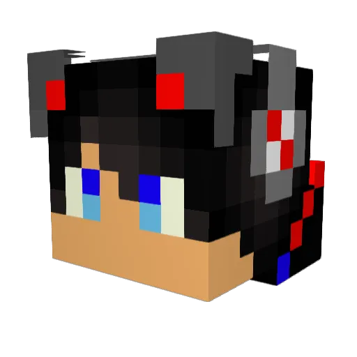locjim Minecraft avatar head, 3D render