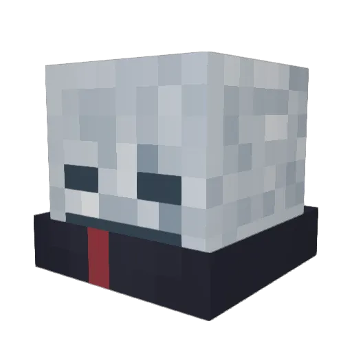 lock_dragon Minecraft avatar head, 3D render