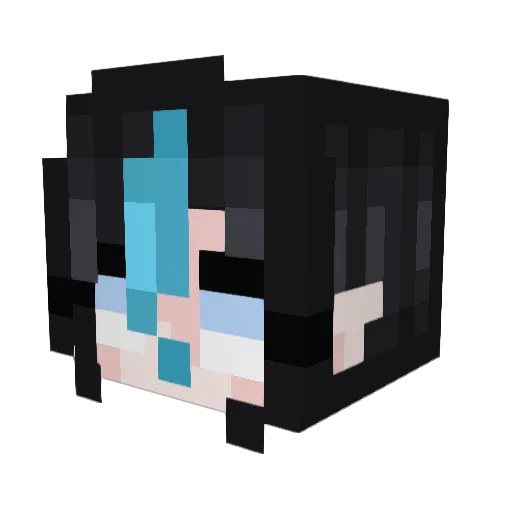 lockchime Minecraft avatar head, 3D render