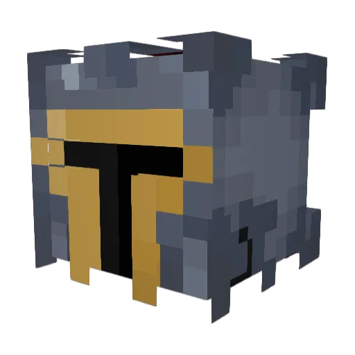 lockdig Minecraft avatar head, 3D render