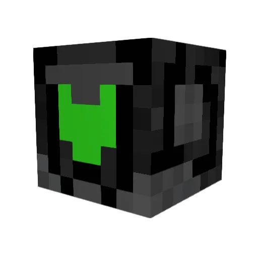 lockdown3 Minecraft avatar head, 3D render