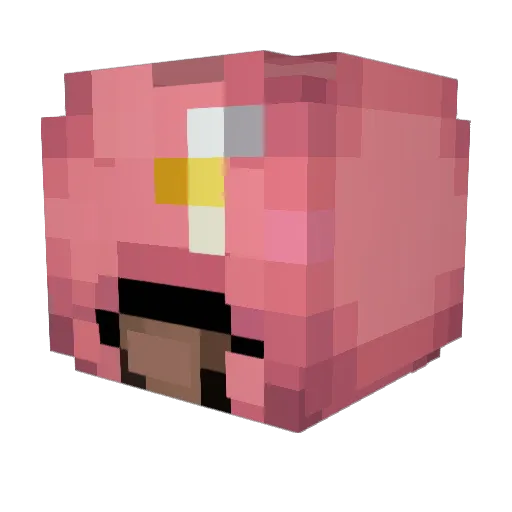 lockinsaturn Minecraft avatar head, 3D render