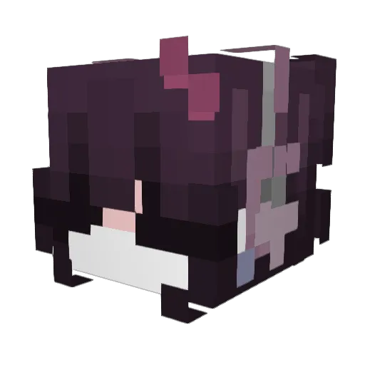 locklickslungs Minecraft avatar head, 3D render