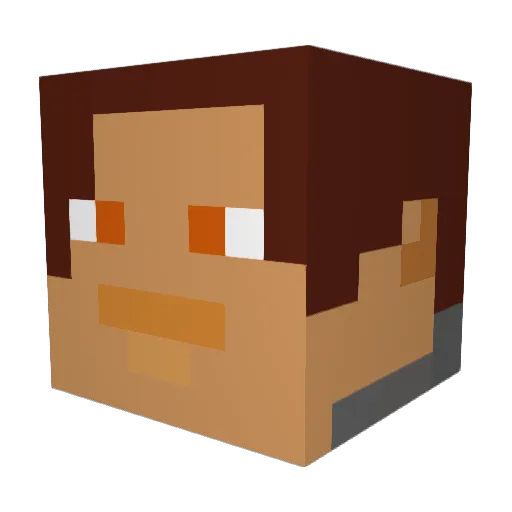 lockmasterstar Minecraft avatar head, 3D render