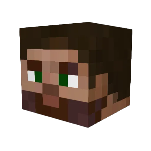 locko1007 Minecraft avatar head, 3D render