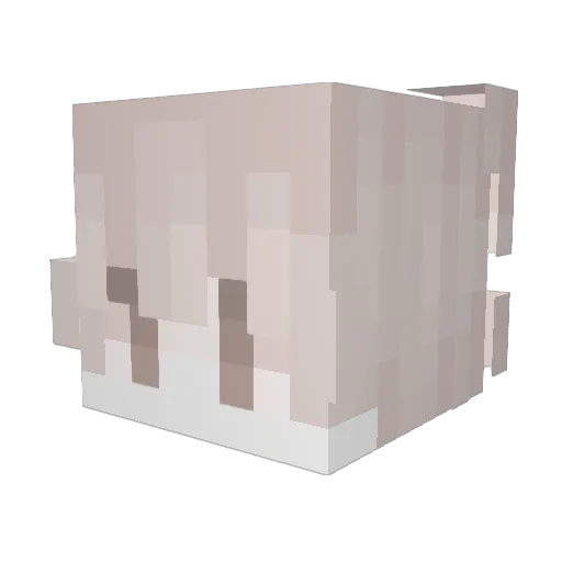 locksecure_pBLpB Minecraft avatar head, 3D render