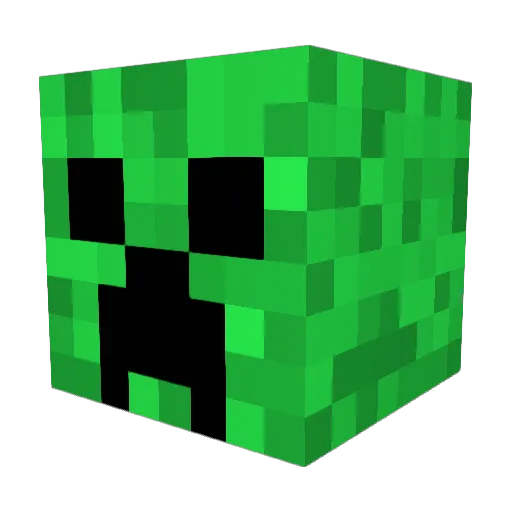 locogatito Minecraft avatar head, 3D render