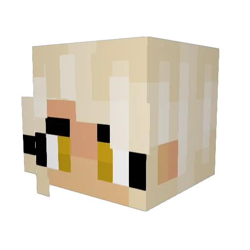 locoriley Minecraft avatar head, 3D render
