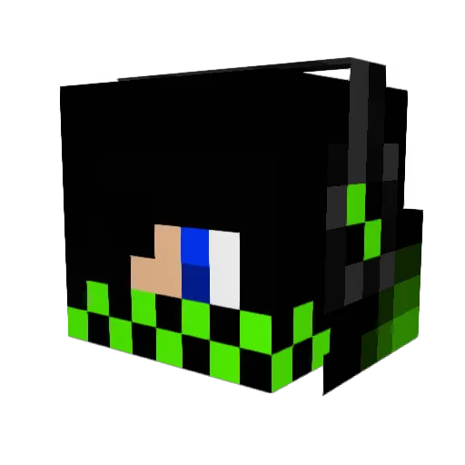 locus1234 Minecraft avatar head, 3D render