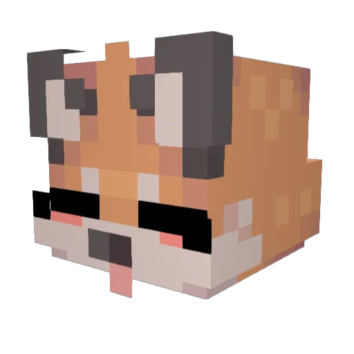 lodiica Minecraft avatar head, 3D render
