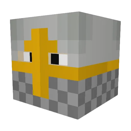 lodomur Minecraft avatar head, 3D render