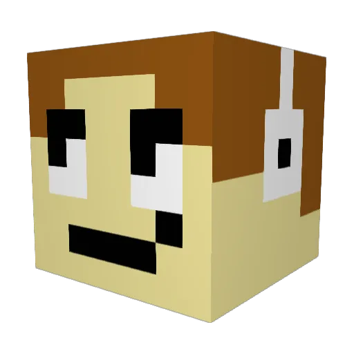 lody330 Minecraft avatar head, 3D render