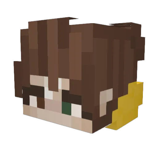 lodziarz11 Minecraft avatar head, 3D render