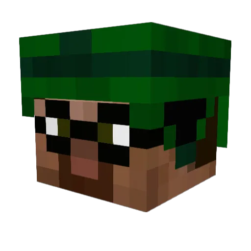 loera92 Minecraft avatar head, 3D render