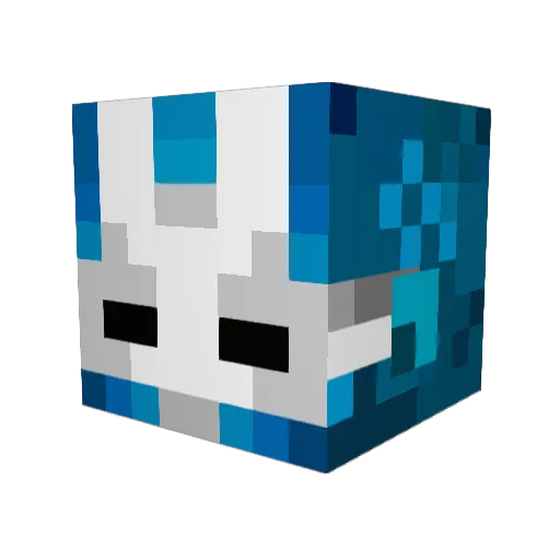 loezock Minecraft avatar head, 3D render