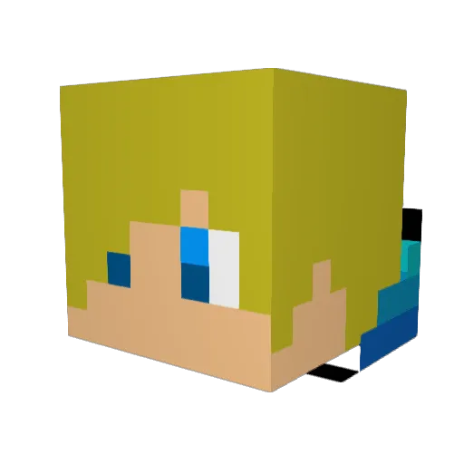 loffemann Minecraft avatar head, 3D render