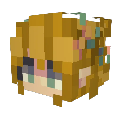 loftylaur Minecraft avatar head, 3D render