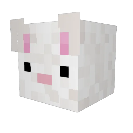 lofylofy Minecraft avatar head, 3D render