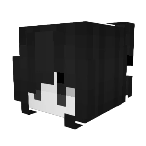 lofyu Minecraft avatar head, 3D render