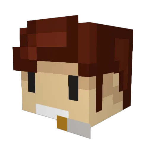 logamer407 Minecraft avatar head, 3D render