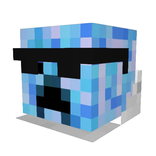 logan2cute Minecraft avatar head, 3D render
