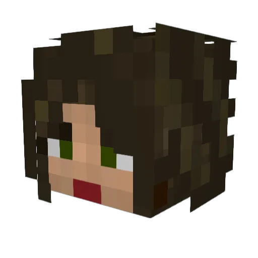 logan42m Minecraft avatar head, 3D render