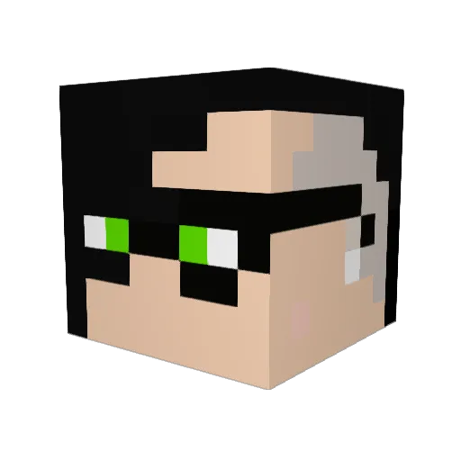 logandavie Minecraft avatar head, 3D render